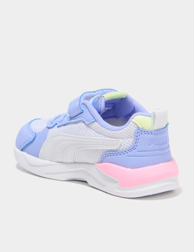 Baskets running &agrave; scratchs Puma XRAY violet fluo fille