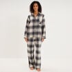 Ensemble pyjama chemise et pantalon blanc femme