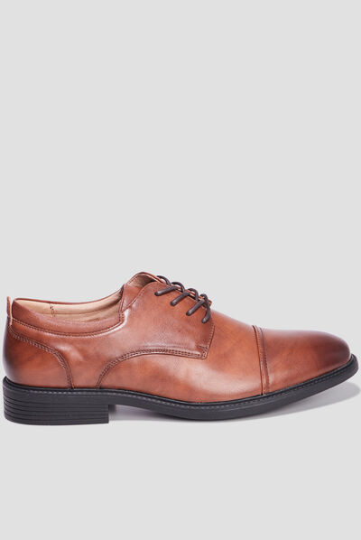 Derbies lacées marron homme