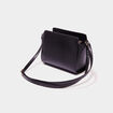 Sac à bandoulière forme rectangulaire noir femme