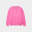 Sweat col rond manches longues rose fushia femme