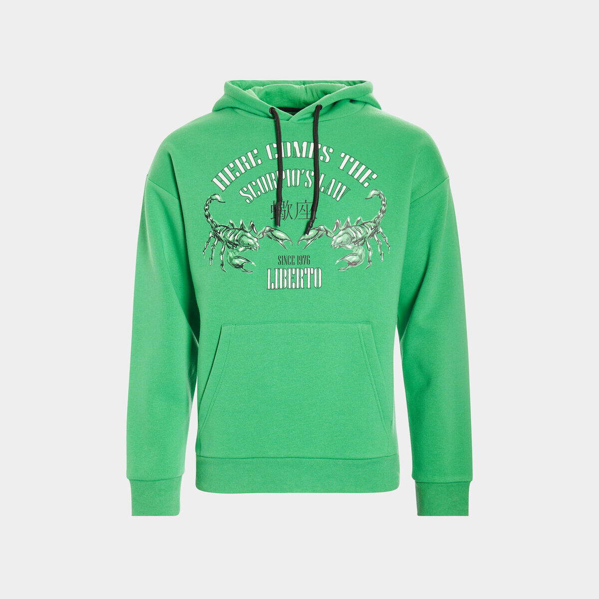 Sweat à capuche hoodie vert homme
