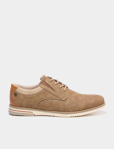 Derbies &agrave; lacets sable homme