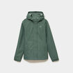 Coupe-vent imperm&eacute;able &agrave; capuche vert kaki femme