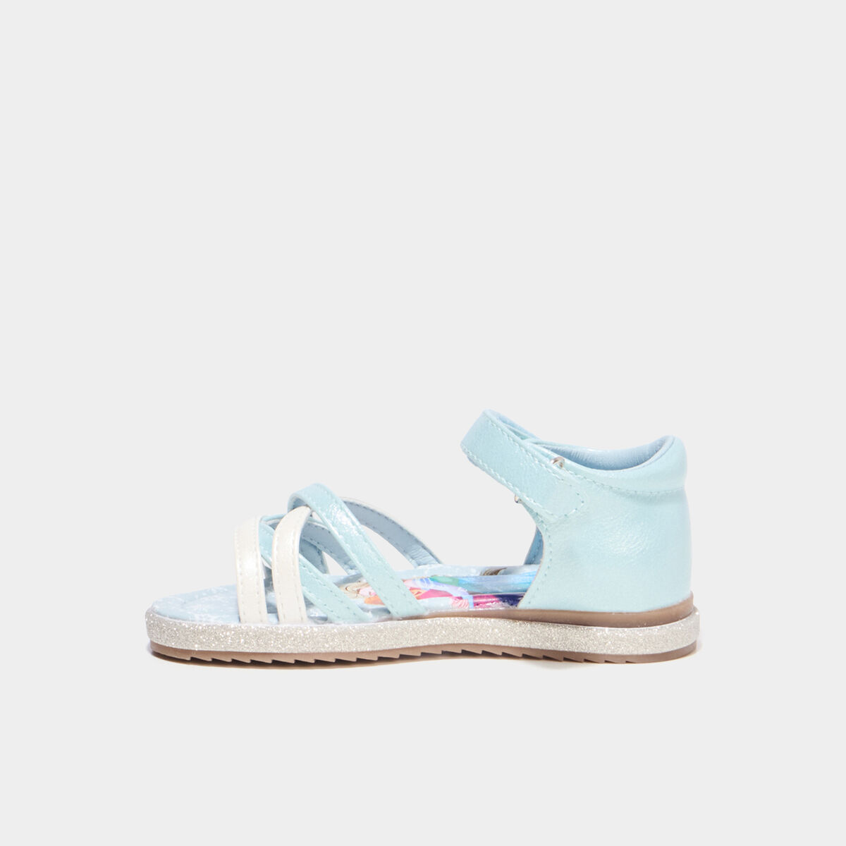 Sandales multibrides Reine des neiges bleu fille