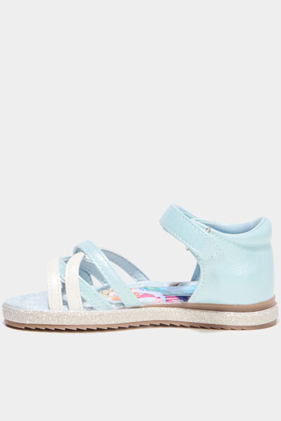 Sandales multibrides Reine des neiges bleu fille