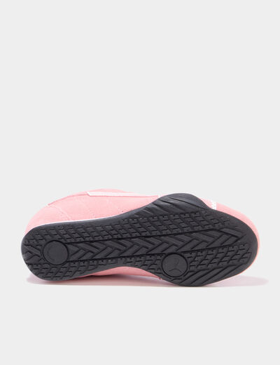 Tennis basses cuir Puma Catch SD rose poudr&eacute;e fille