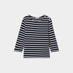 T-shirt manches 3/4 avec boutons coton ecru femme