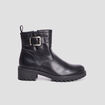 Bottines ranger avec boucles noir femme