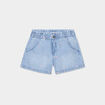 Short en jean brodé coton denim triple stone fille