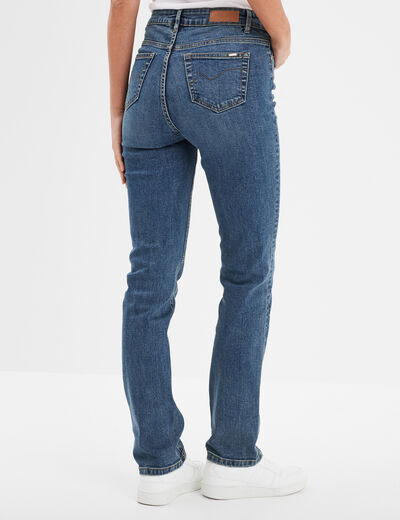 Jeans regular 5 poches coton Creeks denim dirty femme