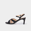 Sandales à talons 7 cm noir femme
