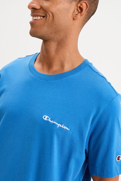 T-shirt &agrave; manches courtes coton Champion bleu homme