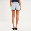 Short mom en jean 5 poches denim bleach femme