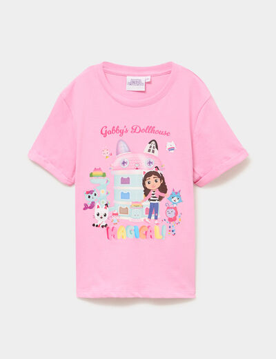 T-shirt Gabby et la maison magique rose fille