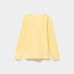 Ensemble pyjama t-shirt pantalon coton jaune pastel fille