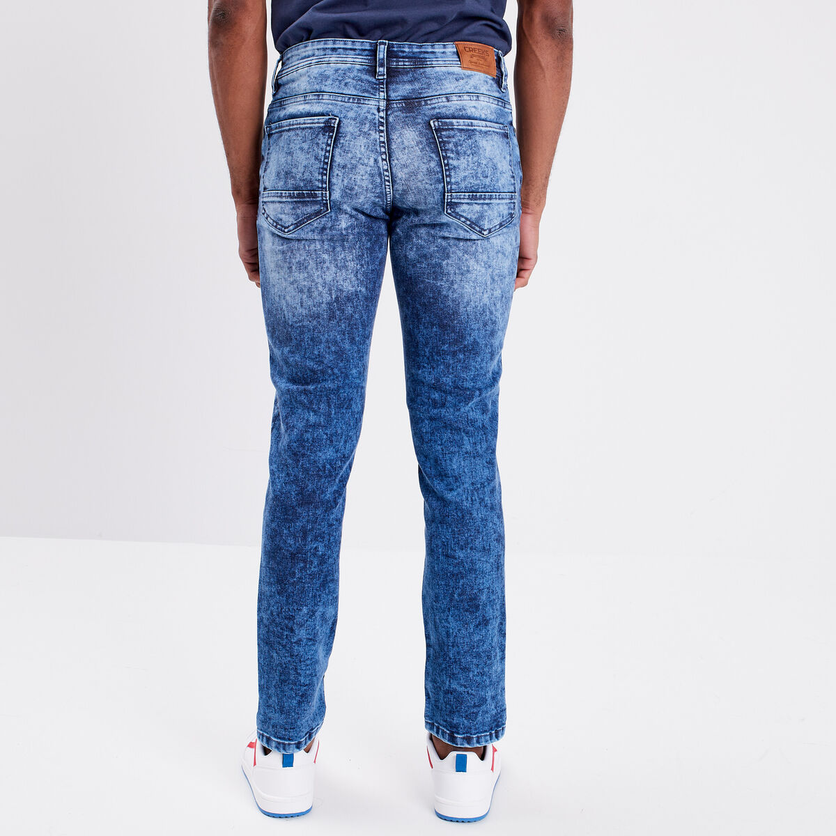 Jeans slim 5 poches denim stone homme