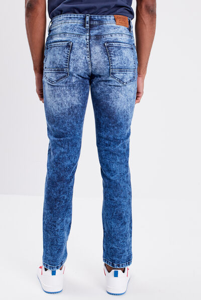 Jeans slim 5 poches denim stone homme