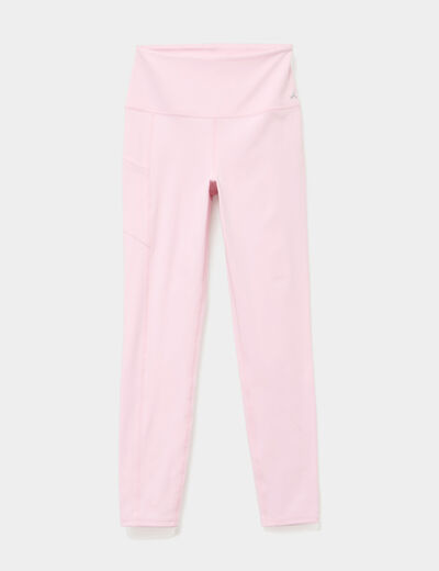 Legging de sport taille haute rose clair femme