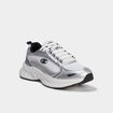 Baskets running &agrave; lacets Champion gris argent femme