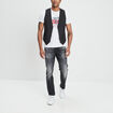 Jeans regular denim gris fonce homme