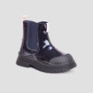 Bottines vernies à semelle épaisse noir fille