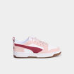Tennis basses à lacets en cuir Puma rose femme
