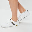 Tennis à lacets blanc homme