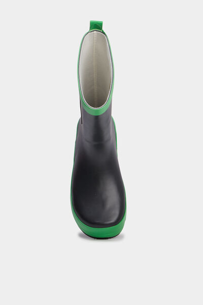 Bottes de pluie Minecraft noir gar&ccedil;on