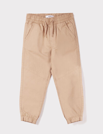 Pantalon jogger regular coton sable garçon