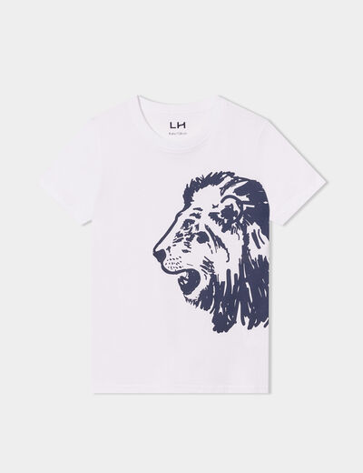 T-shirt manches courtes blanc garçon