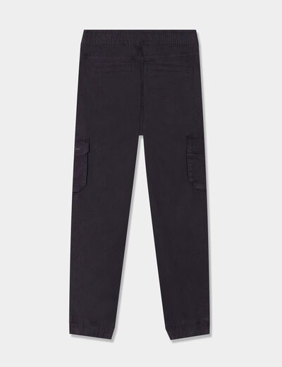 Pantalon jogger noir garçon