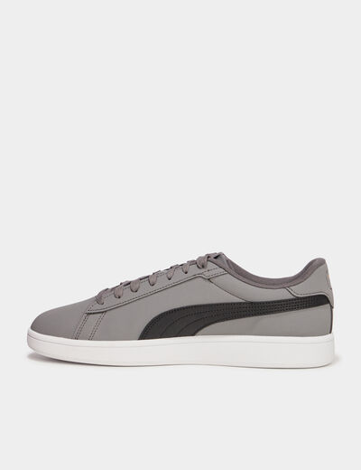 Tennis basses à lacets Puma Smash Buck gris homme