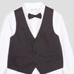 Ensemble 3 pièces chemise et veston blanc garçon
