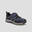Baskets running à scratchs Trappeur bleu marine garçon