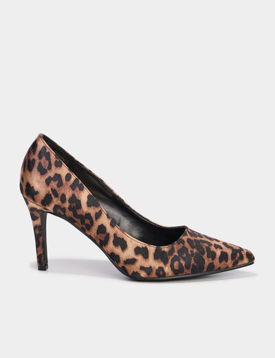 Escarpins à talons aiguilles marron femme