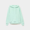 Sweat hoodie molleton &agrave; capuche vert clair femme