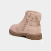 Boots fourr&eacute;es &agrave; franges ivoire b&eacute;b&eacute; fille