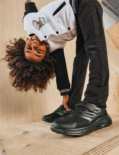Pantalon regular avec poches noir garçon