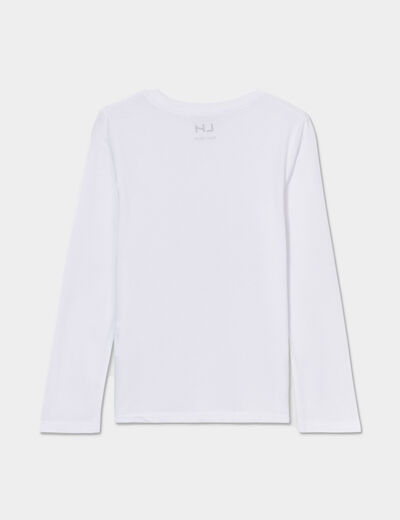 T-shirt manches longues blanc garçon