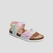 Sandales à paillettes multicolore fille