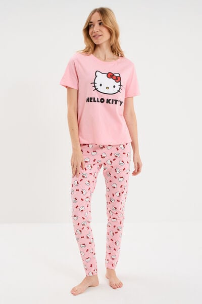 Ensemble pyjama coton Hello Kitty rose femme