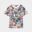 T-shirt col rond manches courtes Sonic multicolore gar&ccedil;on