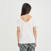 T-shirt à manches courtes blanc femme