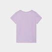 T-shirt manches courtes en coton mauve fille