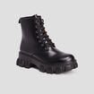 Bottines crantées noir femme