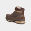 Bottines semelle crant&eacute;es marron homme