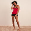Ensemble pyjama 2 pièces rouge femme