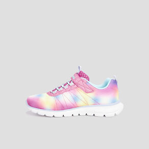 Baskets running à scratchs Sketchers multicolore fille