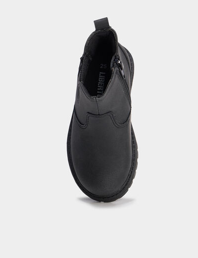 Boots crant&eacute;es noir gar&ccedil;on